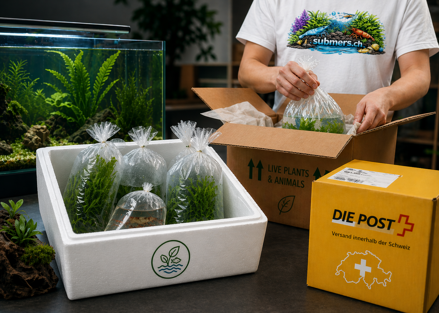 Wasserpflanzen im Aquarium